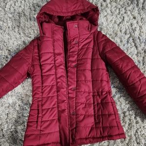 Red Puff Jacket - Juniors medium